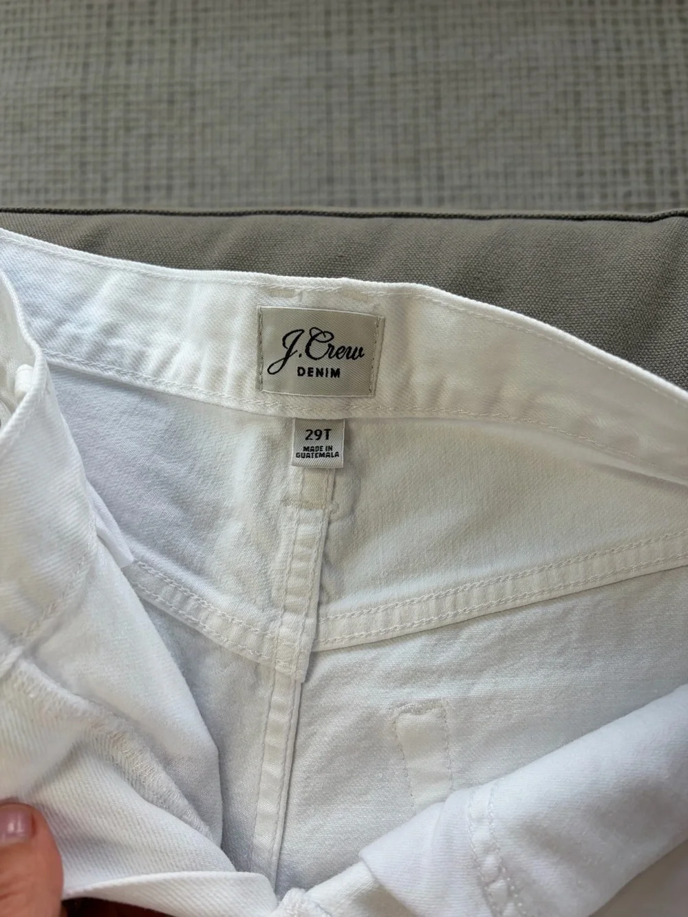 J. Crew White Slouchy Boyfriend Jeans - Classic White Denim
